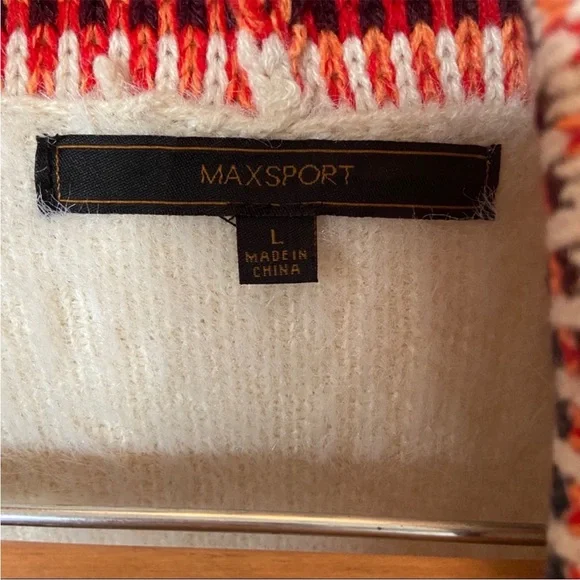 MAXSPORT Tribal Aztec Long Cardigan
Boho Fringe. Size Large. - Picture 4 of 8